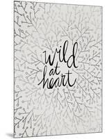 Wild at Heart - Black and Silver Palette-Cat Coquillette-Mounted Art Print