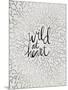 Wild at Heart - Black and Silver Palette-Cat Coquillette-Mounted Art Print