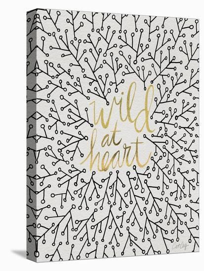 Wild at Heart - Gold and Black Palette-Cat Coquillette-Stretched Canvas