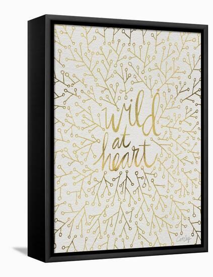 Wild at Heart - Gold Palette-Cat Coquillette-Framed Stretched Canvas