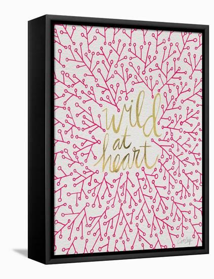 Wild at Heart - Pink and Gold Palette-Cat Coquillette-Framed Stretched Canvas