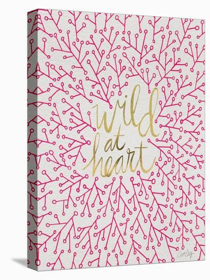 Wild at Heart - Pink and Gold Palette-Cat Coquillette-Stretched Canvas