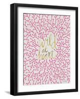 Wild at Heart - Pink and Gold Palette-Cat Coquillette-Framed Art Print