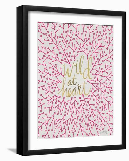 Wild at Heart - Pink and Gold Palette-Cat Coquillette-Framed Art Print