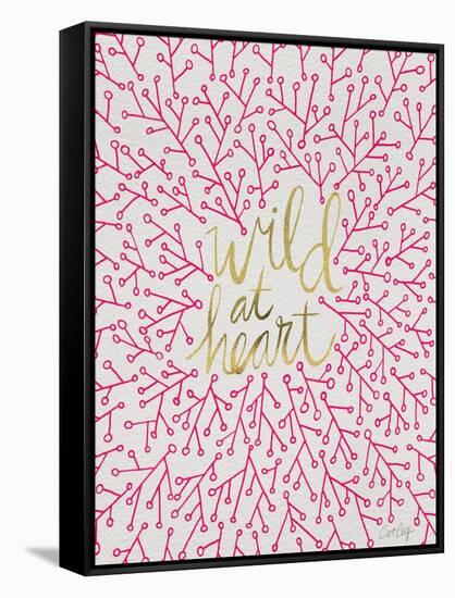 Wild at Heart - Pink and Gold Palette-Cat Coquillette-Framed Stretched Canvas