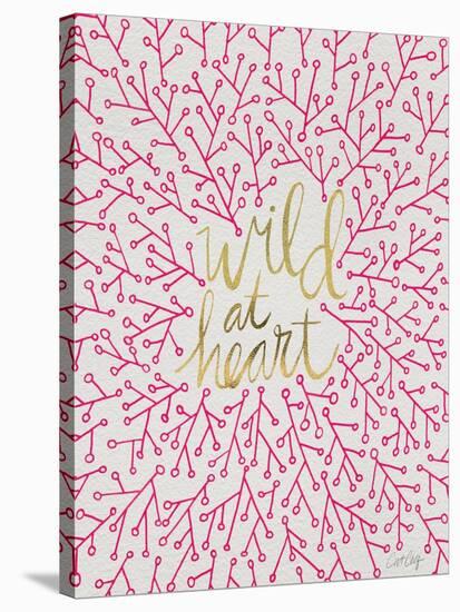 Wild at Heart - Pink and Gold Palette-Cat Coquillette-Stretched Canvas