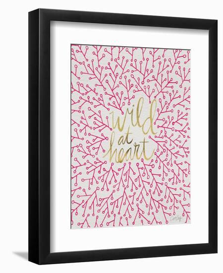 Wild at Heart - Pink and Gold Palette-Cat Coquillette-Framed Art Print