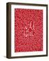 Wild at Heart - Red Palette-Cat Coquillette-Framed Art Print