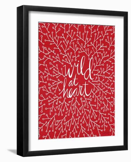 Wild at Heart - Red Palette-Cat Coquillette-Framed Art Print