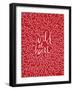 Wild at Heart - Red Palette-Cat Coquillette-Framed Art Print