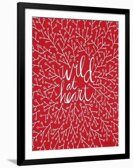 Wild at Heart - Red Palette-Cat Coquillette-Framed Art Print