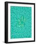 Wild at Heart - Turquoise and Gold Palette-Cat Coquillette-Framed Art Print