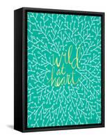 Wild at Heart - Turquoise and Gold Palette-Cat Coquillette-Framed Stretched Canvas