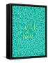 Wild at Heart - Turquoise and Gold Palette-Cat Coquillette-Framed Stretched Canvas
