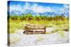 Wild Bench - In the Style of Oil Painting-Philippe Hugonnard-Stretched Canvas