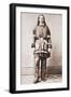 Wild Bill Hickok Portrait in Buckskins with a Large Knife Tucked into His Belt, Ca. 1869-null-Framed Photo
