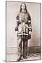 Wild Bill Hickok Portrait in Buckskins with a Large Knife Tucked into His Belt, Ca. 1869-null-Mounted Photo