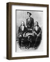 Wild Bill' Hickok, 'Texas Jack' Omohundro and 'Buffalo Bill' Cody, C1870S-null-Framed Giclee Print