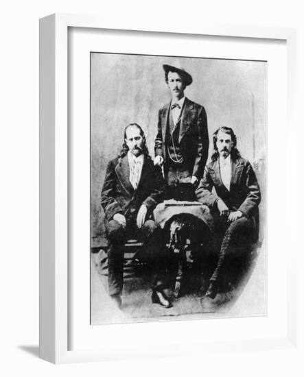 Wild Bill' Hickok, 'Texas Jack' Omohundro and 'Buffalo Bill' Cody, C1870S-null-Framed Giclee Print