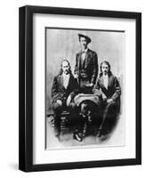 Wild Bill' Hickok, 'Texas Jack' Omohundro and 'Buffalo Bill' Cody, C1870S-null-Framed Premium Giclee Print