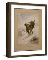 Wild Bird Hunters watercolor on paper-Knud Bergslien-Framed Giclee Print