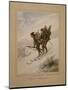 Wild Bird Hunters watercolor on paper-Knud Bergslien-Mounted Giclee Print