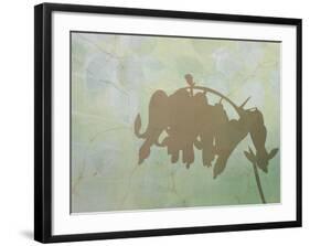 Wild Bleeding Heart-October Flanders-Framed Giclee Print