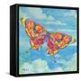 Wild Blue Butterfly-Paul Brent-Framed Stretched Canvas