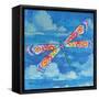 Wild Blue Dragonfly-Paul Brent-Framed Stretched Canvas