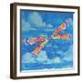 Wild Blue Dragonfly-Paul Brent-Framed Art Print