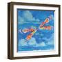 Wild Blue Dragonfly-Paul Brent-Framed Art Print