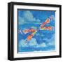 Wild Blue Dragonfly-Paul Brent-Framed Art Print