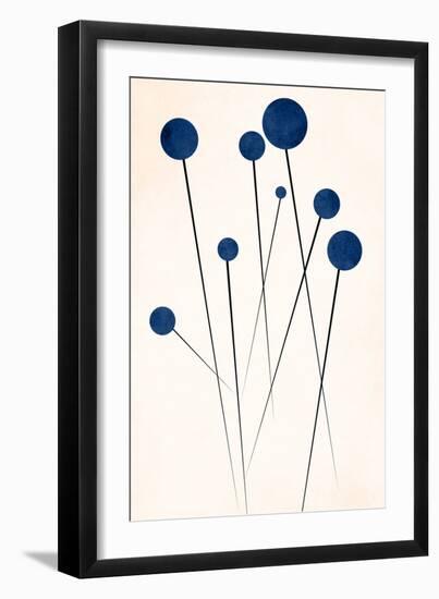 Wild Blueberries-Kubistika-Framed Giclee Print