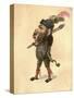 Wild Boar 1873 'Missing Links' Parade Costume Design-Charles Briton-Stretched Canvas