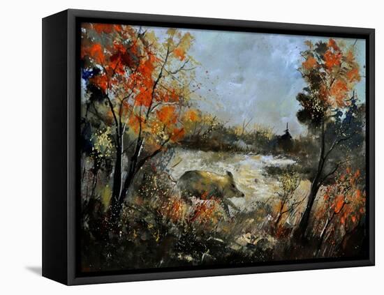 Wild Boar 56-Pol Ledent-Framed Stretched Canvas