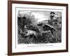 Wild Boar Hunting, C1600-1650-J Smith-Framed Giclee Print