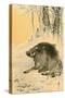 Wild Boar-Koson Ohara-Stretched Canvas