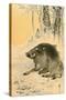 Wild Boar-Koson Ohara-Stretched Canvas