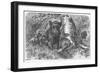 'Wild Boars in the Forest', c1900-Helena J. Maguire-Framed Giclee Print