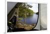 Wild camping, Stora Le Lake, Dalsland, Götaland, Sweden-Andrea Lang-Framed Photographic Print