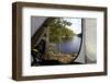 Wild camping, Stora Le Lake, Dalsland, Götaland, Sweden-Andrea Lang-Framed Photographic Print