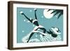 Wild Caribbean Dancer-Found Image Press-Framed Photographic Print