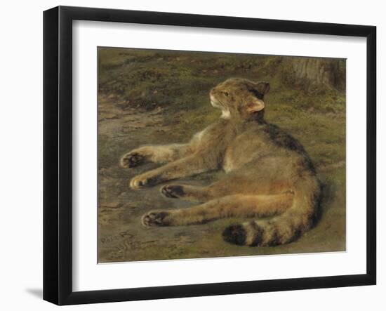 Wild Cat, 1850-Rosa Bonheur-Framed Giclee Print