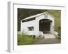 Wild Cat Covered Bridge, Lane County, Oregon, USA-William Sutton-Framed Premium Photographic Print