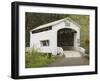 Wild Cat Covered Bridge, Lane County, Oregon, USA-William Sutton-Framed Photographic Print