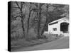 Wild Cat Covered Bridge, Lane County, Oregon, USA-William Sutton-Stretched Canvas