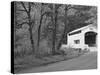 Wild Cat Covered Bridge, Lane County, Oregon, USA-William Sutton-Stretched Canvas