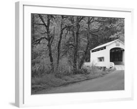 Wild Cat Covered Bridge, Lane County, Oregon, USA-William Sutton-Framed Photographic Print