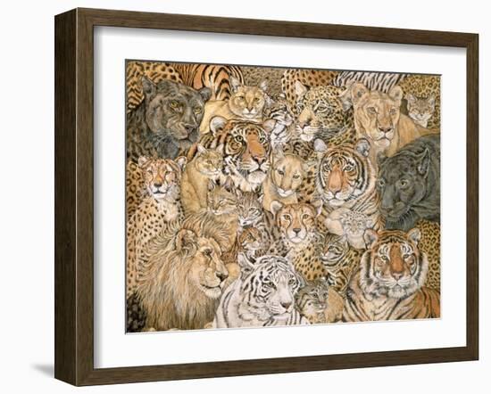 Wild Cat-Spread, 1992-Ditz-Framed Giclee Print