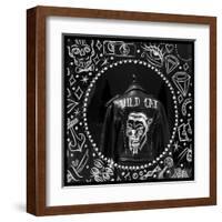 Wild Cat-KASHINK-Framed Art Print